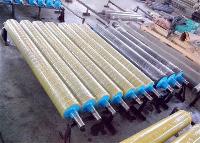 Customized Hardness Rubber Covered Rollers Length Max Reach 8200mm ISO9001